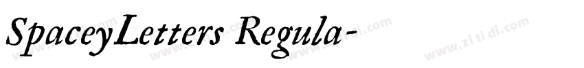 SpaceyLetters Regula字体转换